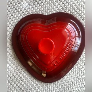 LID ONLY Le Creuset stoneware 2qt heart lid